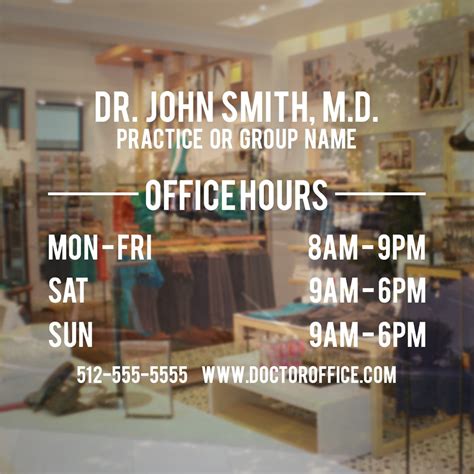 dr. office hours today