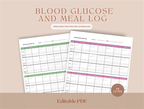 Dr. Rogers Meal Log Printable