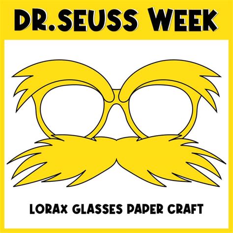 Dr. Seuss Printable Glasses