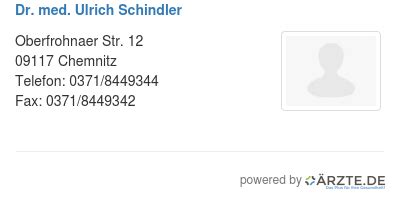 dr. ulrich schindler chemnitz