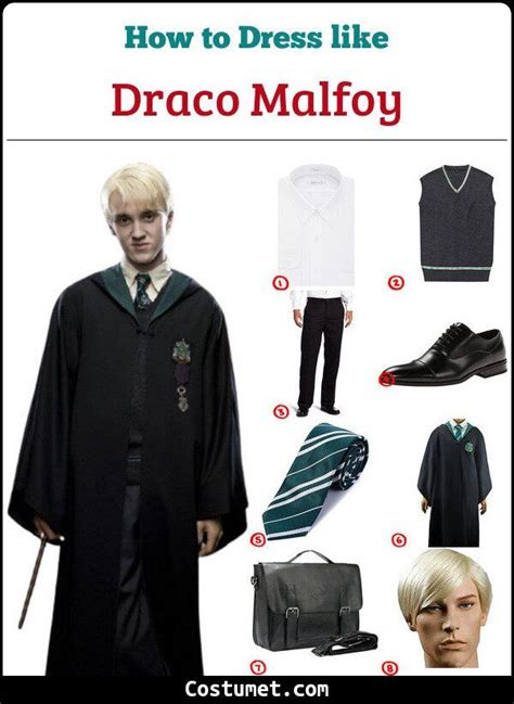 Harry Potter Draco Malfoy Cosplay Costume DIY Hogwarts Express Harry