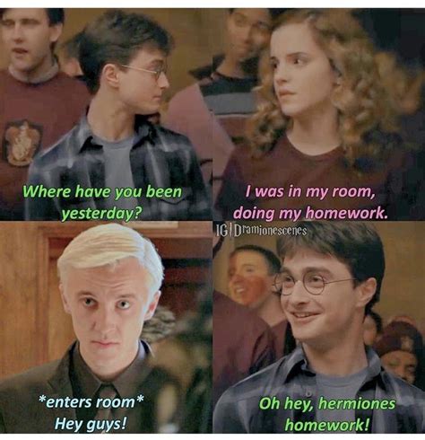 draco malfoy and hermione granger memes