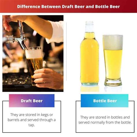 Draft Beer Vs Bottled
