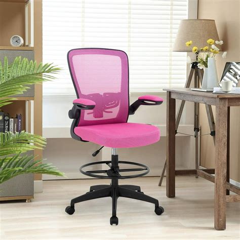 drafting chair with adjustable lumbar support
