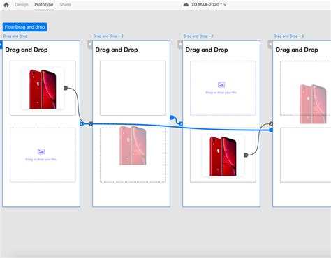 drag and drop adobe xd