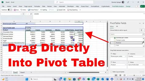 Drag And Drop Fields In Pivot Table