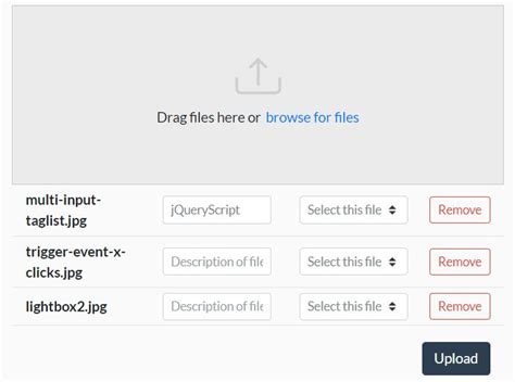  62 Most Drag And Drop File Upload Jquery Example Code Popular Now