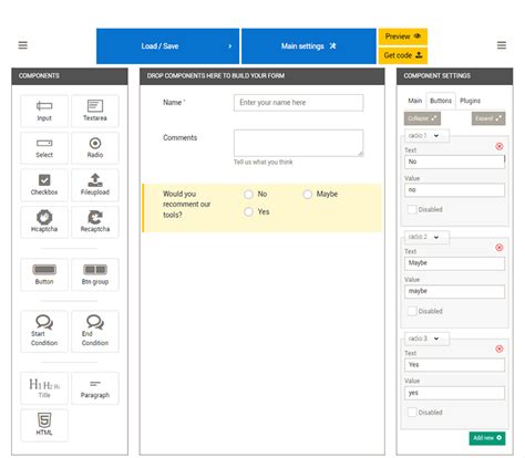 Drag And Drop Html Form Builder Free