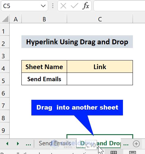 Drag And Drop Hyperlink Excel