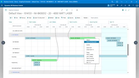 drag and drop production scheduling