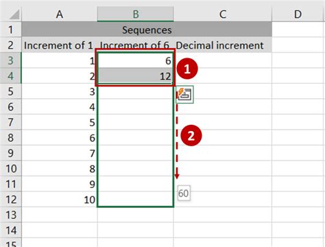 Drag Down Numbers On Excel