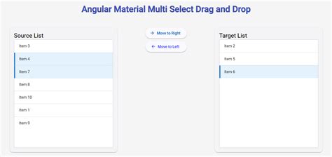 Drag Drop Column Angular
