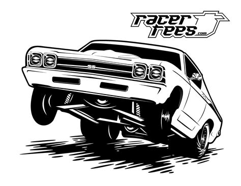 drag racing car coloring pages