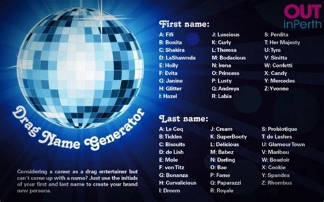 Drag Name Generator Game for Pride, Whats Your Drag Queen Name Game for Groups, Funny Drinking