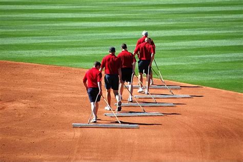 Dragging A Baseball Field