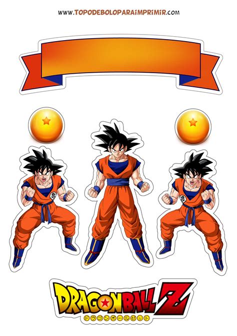 Creating Dragon Ball Z Cake Topper Printable In 2023