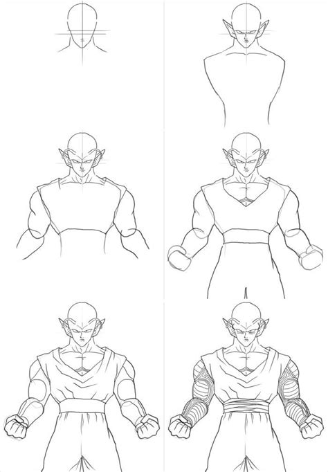 How to Draw Vegito from Dragon Ball Z printable step by