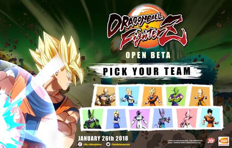 dragon ball fighterz beta release date