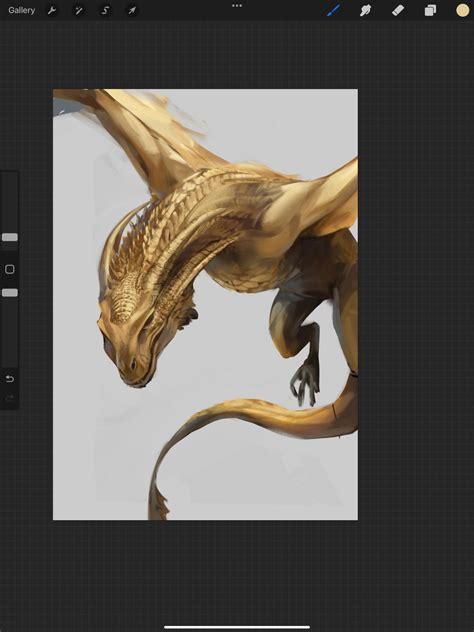 dragon drawing digital