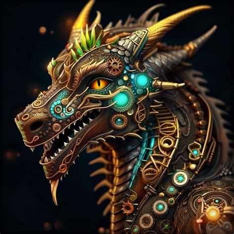 Dragon Head Digital Art
