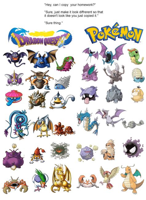 dragon quest monsters compared to pokemon
