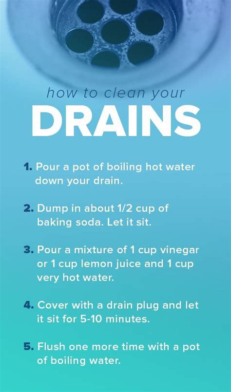Drain Clean Instructions