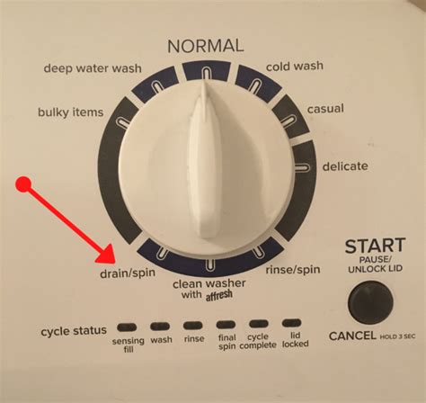 Drain Washing Machine Mid Cycle