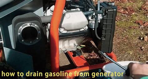Draining gas from generator, part 2 YouTube