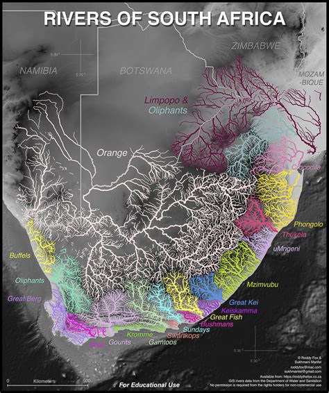 drainage basin in south africa
