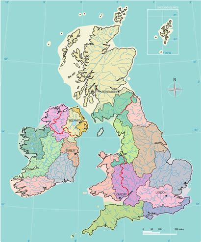 drainage basin map uk