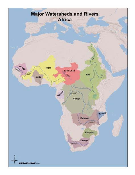 drainage basin of africa