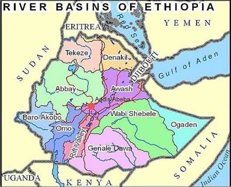 drainage basins of ethiopia