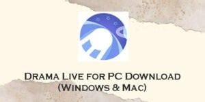 drama live download for laptop