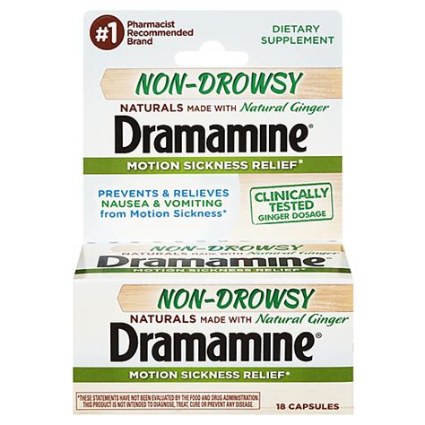 dramamine non-drowsy ingredients
