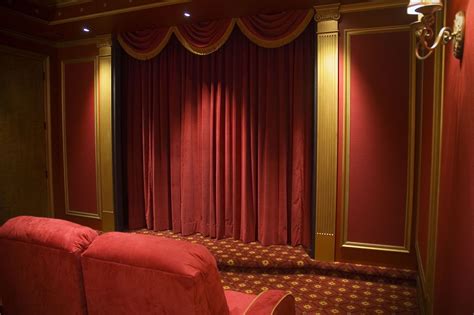 Belanger Home theater rooms, Luxury rooms, Home theater curtains