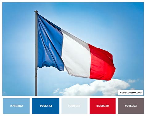 DRAPEAU FRANCE Couleurs du drapeau français