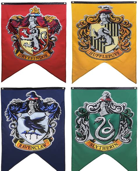 drapeau des 4 maisons harry potter