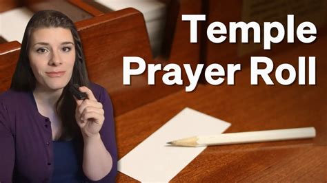 draper temple prayer roll