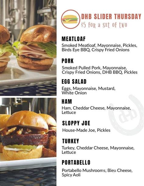 draught horse brewery menu