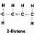 draw a correct structure for 2 butene