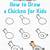 draw a hen step by step