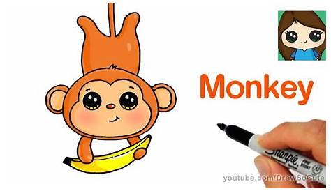 Cute Monkey Drawing at GetDrawings | Free download