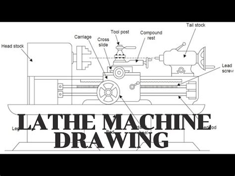 Draw A Center Lathe Machine