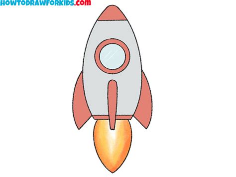 Simple Rocket Ship Drawing at GetDrawings Free download