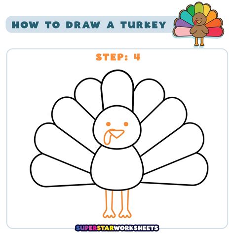 How to Draw a Cute Turkey YouTube