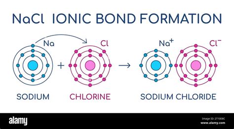 draw an example of an ionic bond between sodium and chlorine atoms in the space provided