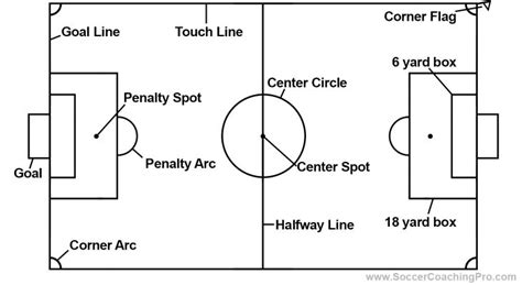 draw and label a soccer field