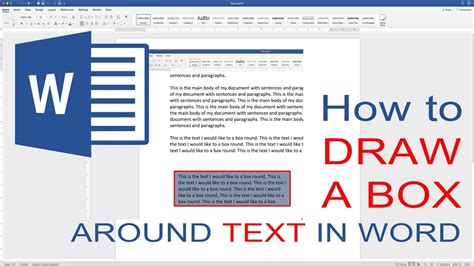 Draw Box Around Text In Word