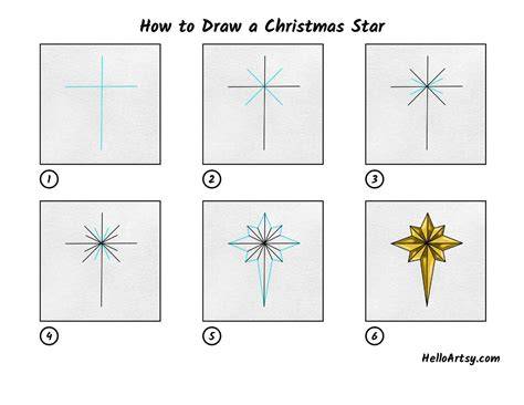 Christmas Star Drawing Free download on ClipArtMag