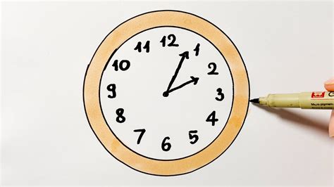 Draw Clock On One Side